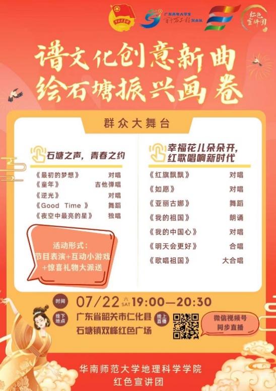 華南師范大學(xué)地理科學(xué)學(xué)院紅色宣講團(tuán)赴韶關(guān)石塘鎮(zhèn)開(kāi)展專項(xiàng)調(diào)研